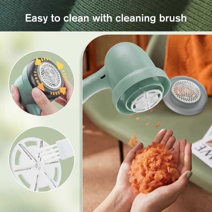 Bubbacare Elektryczna Golarka do Ubrań do usuwania kłaczków