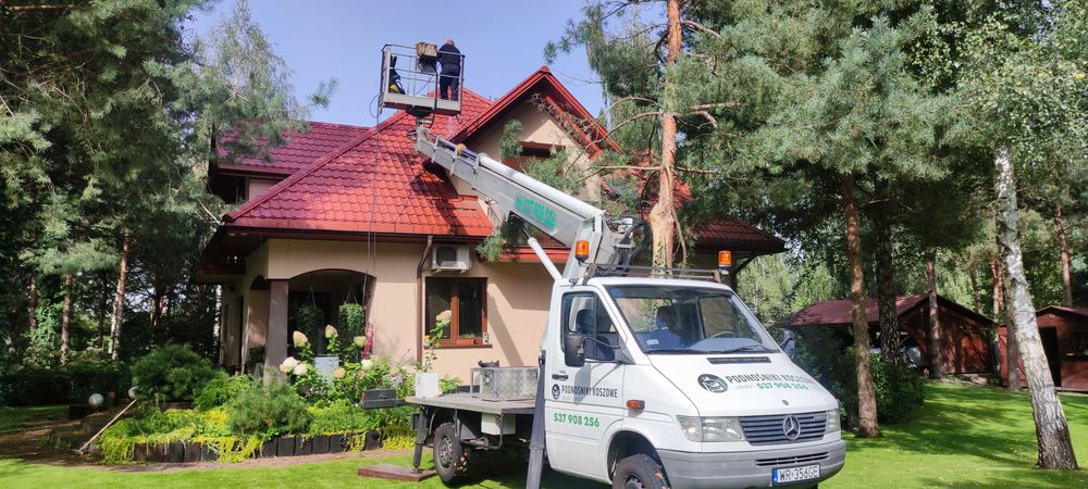 Wycinanie,skracanie i pielęgnacja drzew.Usługi,wynajem  podnośnika