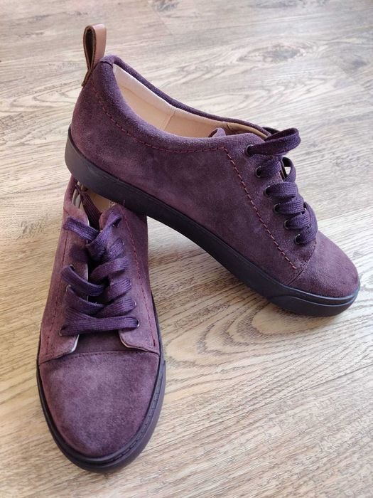 CLARKS 39 Camurça e Pele novos