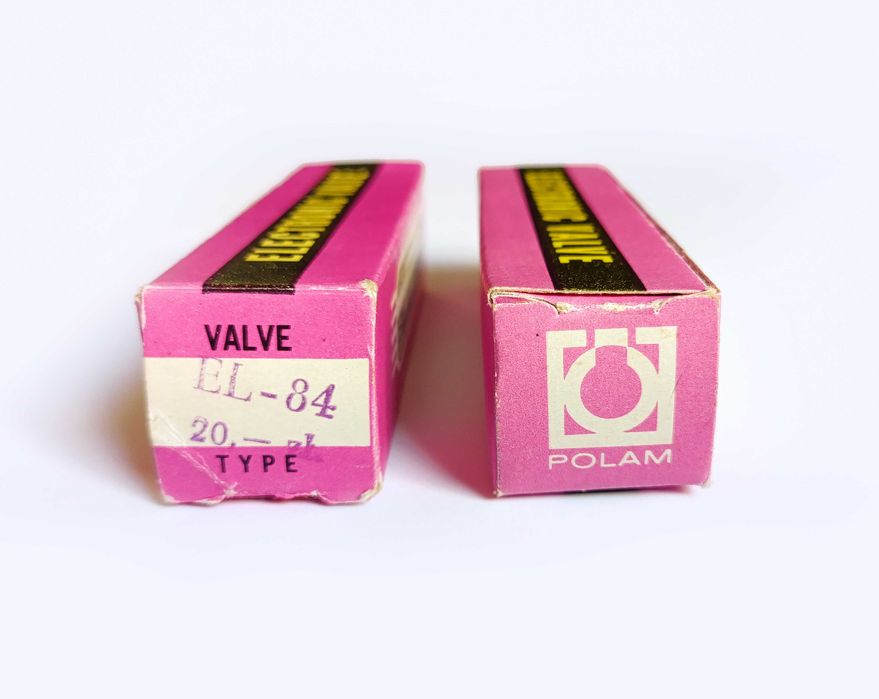 Lampy EL-84 POLAM dobrana para w pudełkach nowe ze starych zapasów