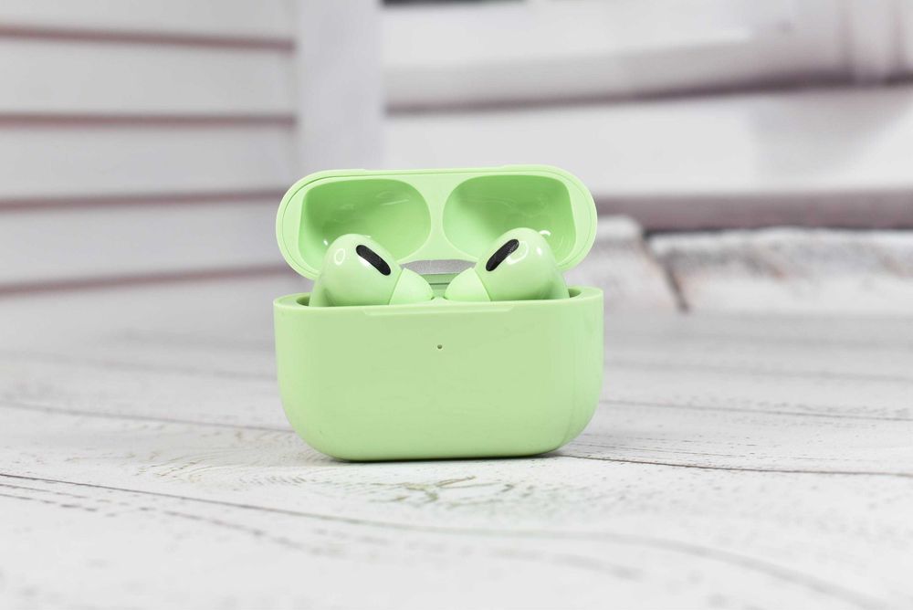 Бездротові блютуз навушники Macaroon Зелені Мікрофон