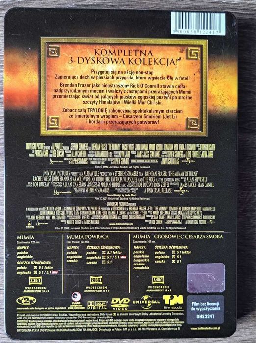 Mumia Trylogia 3xDVD Steelbox