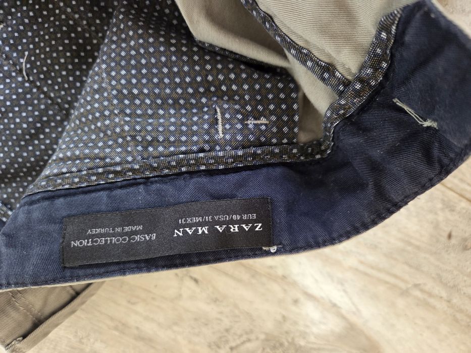 Spodnie męskie Basic r. M Zara Man stan bdb