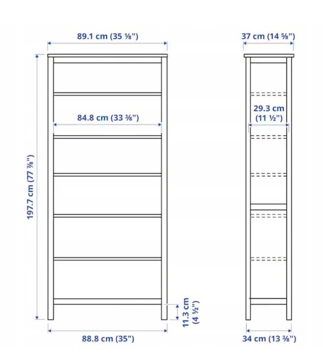 Regał Hemnes Ikea biały