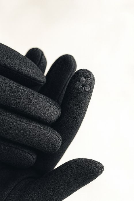 Rękawice UGC nowe kaszmirowe damskie rękawiczki zimowe ciepłe czarne