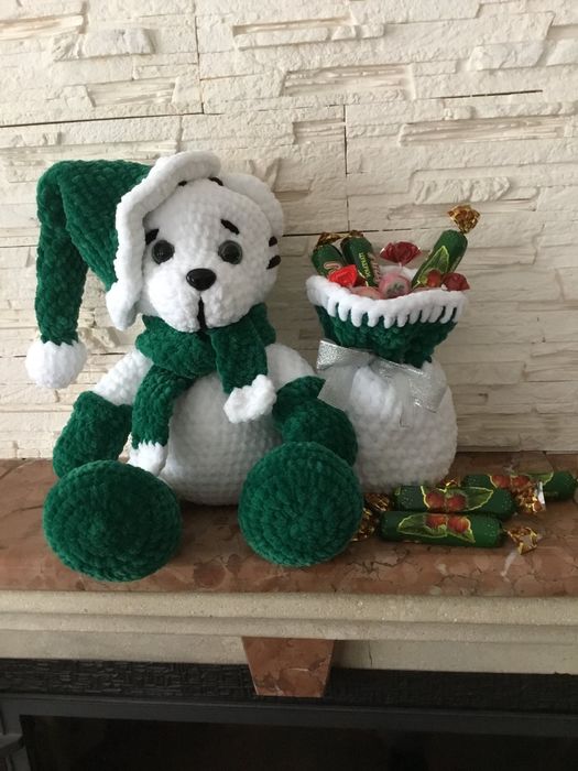 В'язана іграшка подарунок набор игрушка мешочек для сладостей