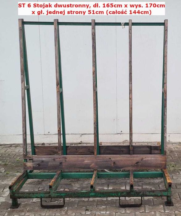 Stojak do szkła (do transportu i magazynowania) ze stali lakierowanej