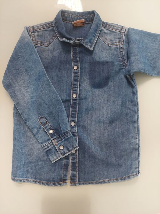 Koszula rozpinana miekki jeans francuska tape a loeil 3 lata