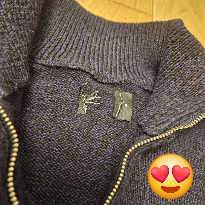 Granatowy Sweter z zamkiem Asos