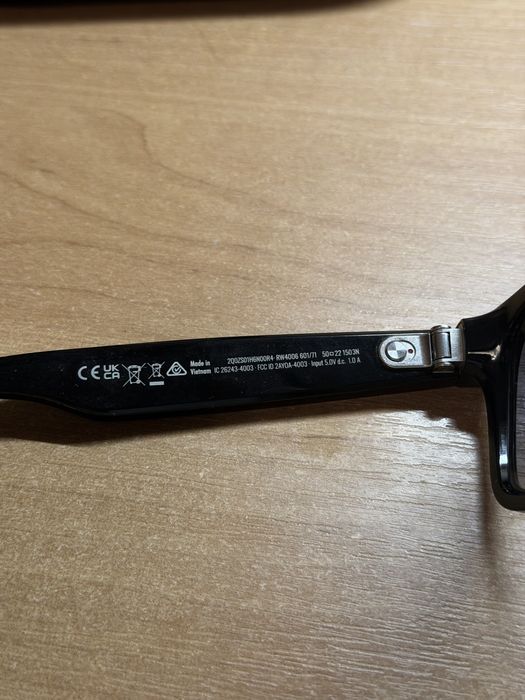 Ray ban meta wayfarer gen 1