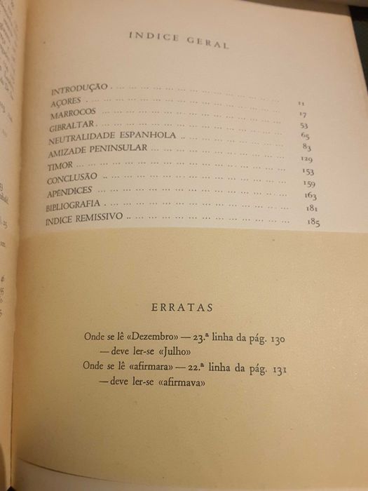 A Aliança Luso-Britânica/ Roosevelt e os Açores/ A Assembleia Nacional