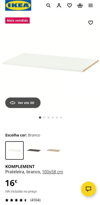 Prateleiras Komplement para PAX | IKEA