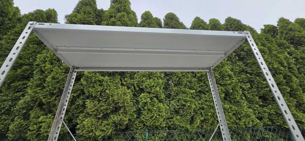 Regał skręcany wolnostojący metalowy półka 40x100cm / 200cm wys4 półki