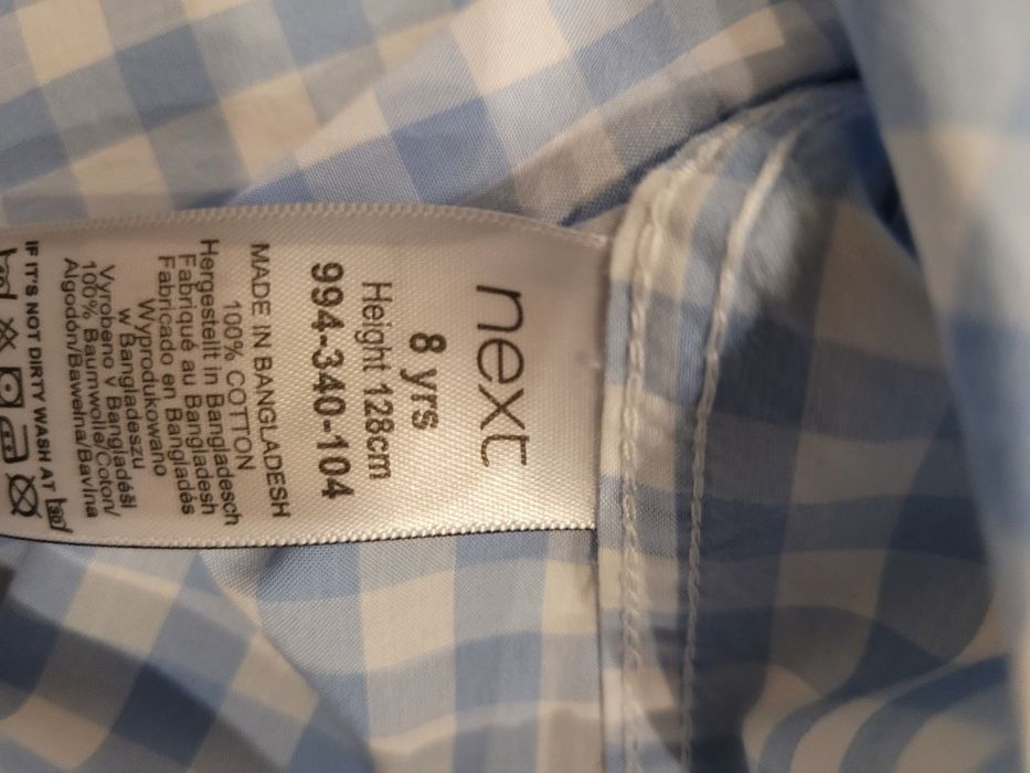Elegancka koszula chłopięca rozm. 128 jak nowa