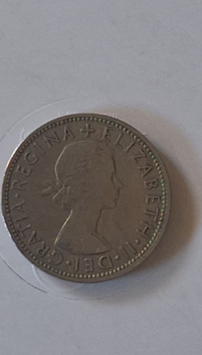 Moeda inglesa de dois shillings de 1962