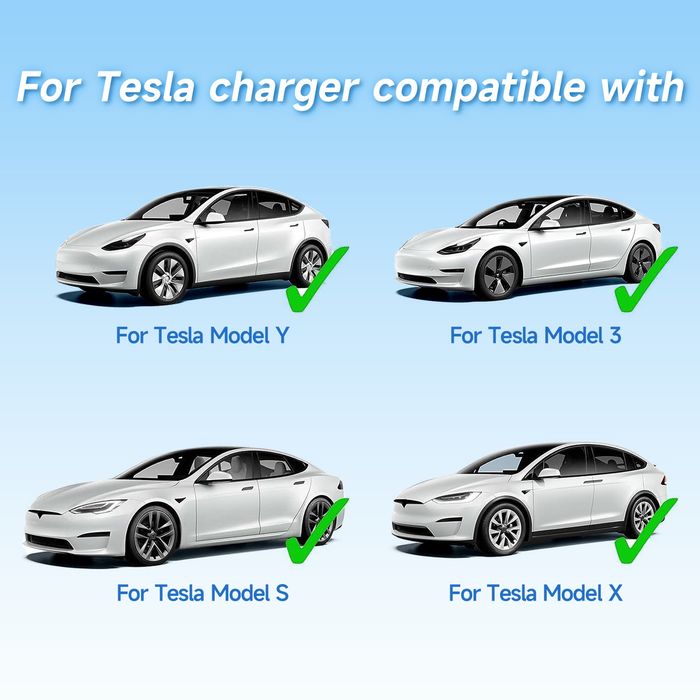 Зарядний пристрій AFYEEV для Tesla NACS 7 кВт 32А Wi-Fi кабель 5м EV Charger регулювання 6–32A LCD дисплей CEE Blue 230V