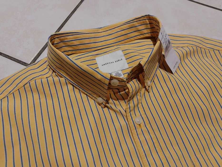 AMERICAN EAGLE USA - NOWA! z LOGO i Metkami Koszula Męska rozmiar XL