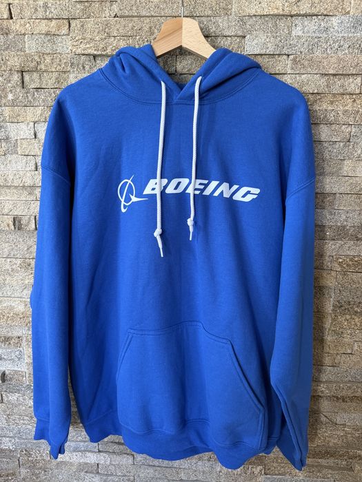 Bluza z kapturem Boeing Signature Logo Hoodie w kolorze Royal Blue