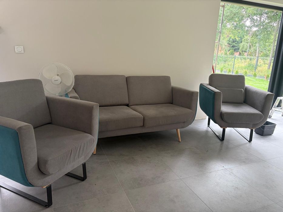 Sofa i 2 fotele do Prania