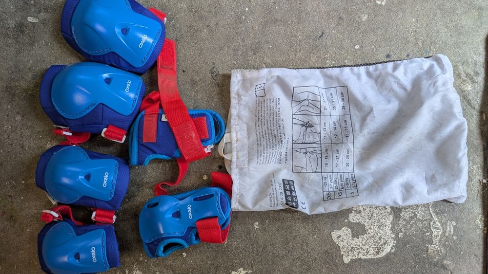 Patins em linha criança e proteção