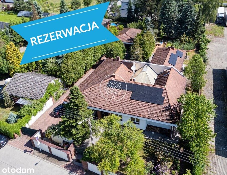 Dom wolnostojący, kryty basen, sauna, pompa ciepła