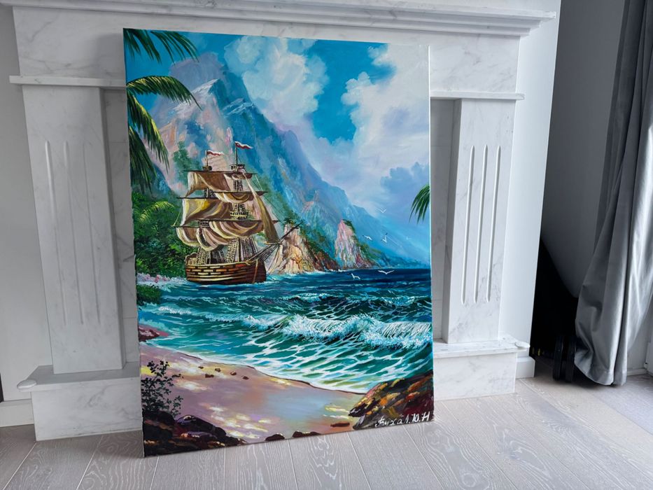 obraz olejny na płótnie - bajkowy do pokoju dziecięcego