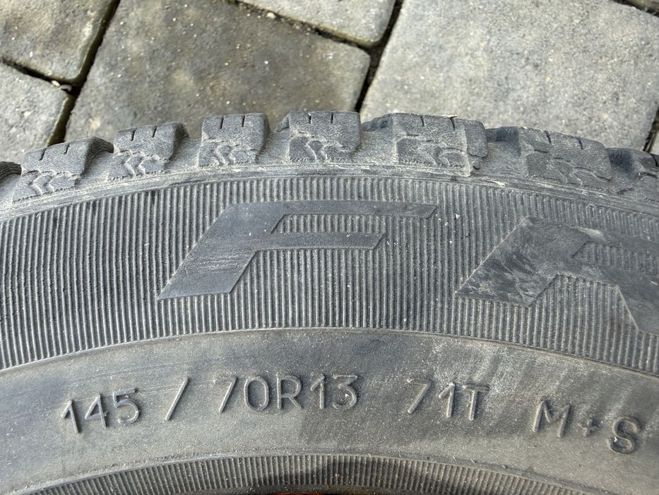 Felgi stalowe z oponami zimowymi fiat seicento,