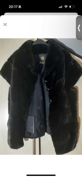 Норкова шуба ,жилет Braschi