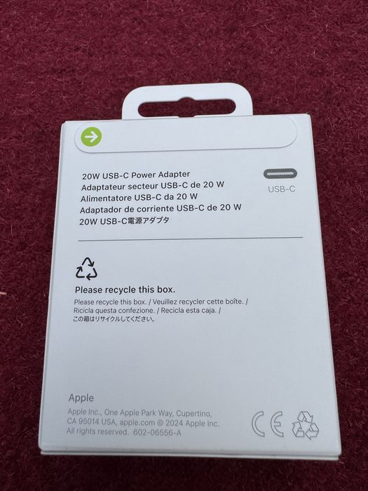 Szybka ładowarka sieciowa APPLE MUVV3ZM/A 20W