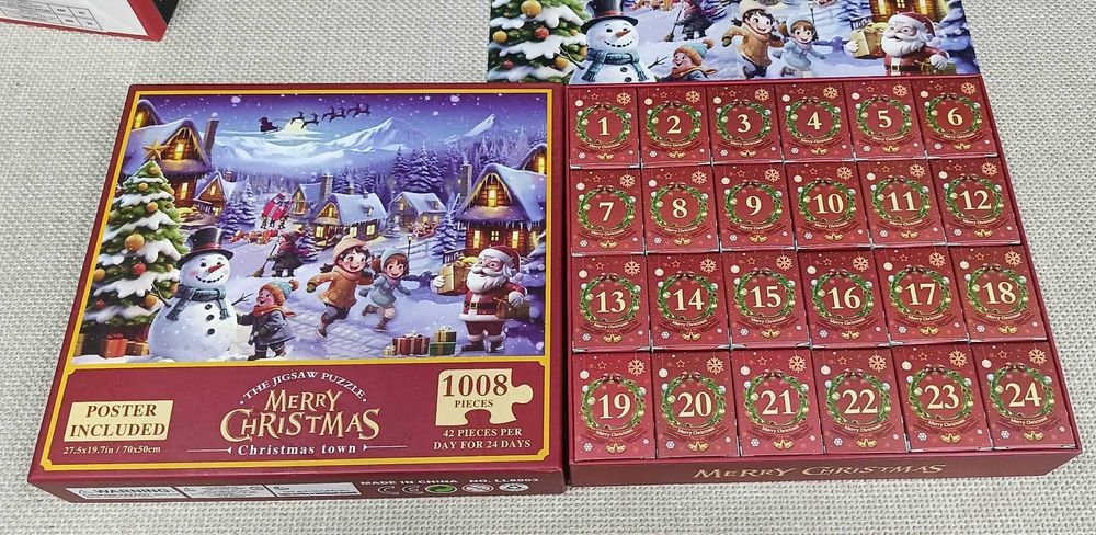 Kalendarz adventowy 2025 puzzle 1000 elementów