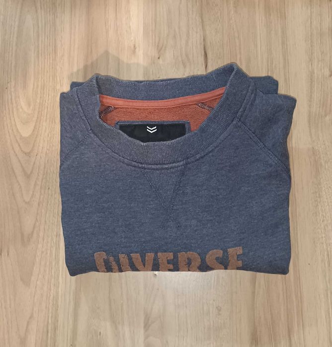 Bluza bawełniana z nadrukiem S Diverse szara