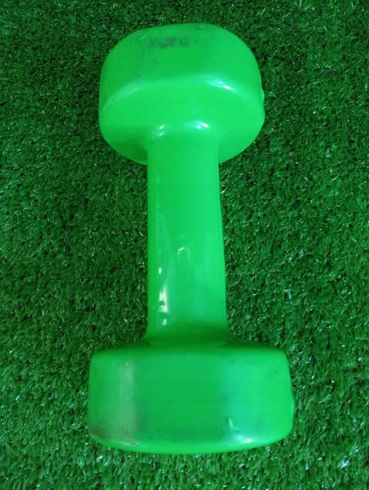 Movit 2x 4 kg ZIELONE Hantle powlekane - gumowane stałe NrP10