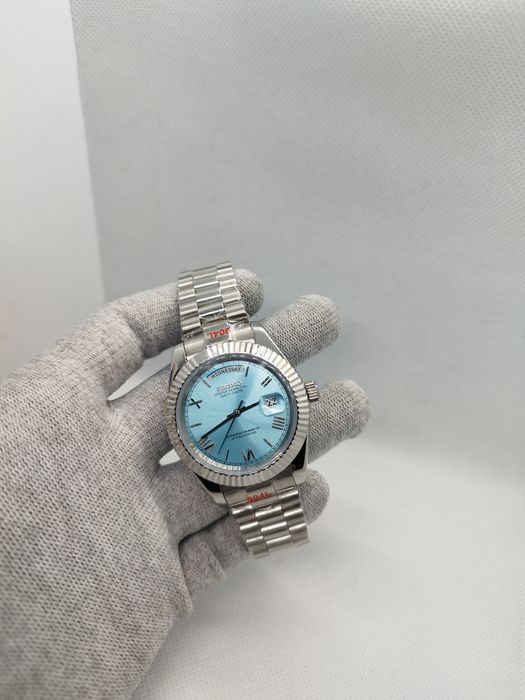 Seiko MOD Daydate Roman Dial Seaside Blue