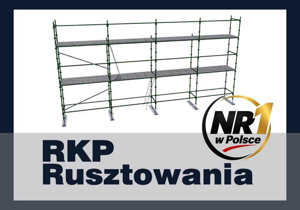 Rusztowanie Klinowe choinkowe dostawa pod adres dowolnych ilości - nowe pomalowane 60m2