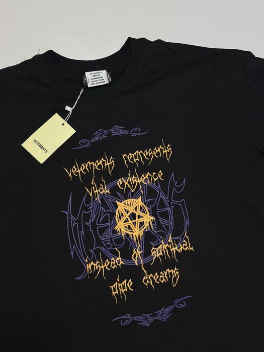 Футболка Vetements Vital Existence M L black metal