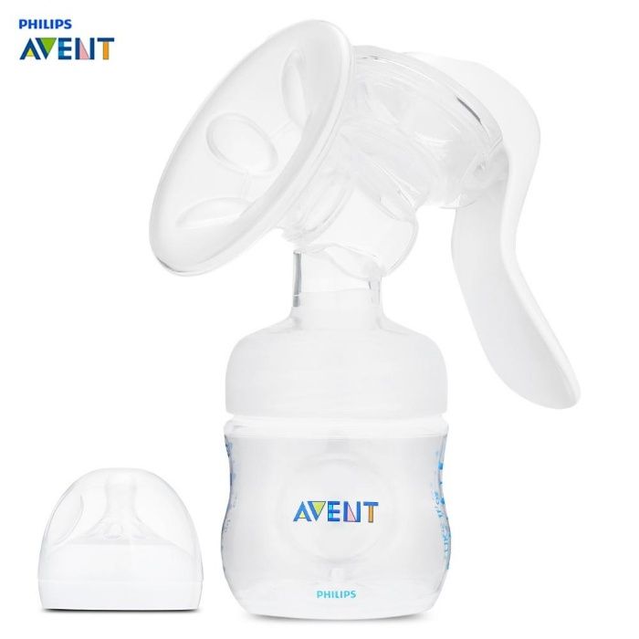 Bomba manual extratora de leite materno + biberon extra