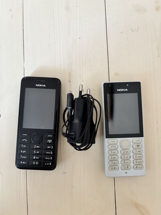 Telefony Nokia plus jedna ladowarka Nokia