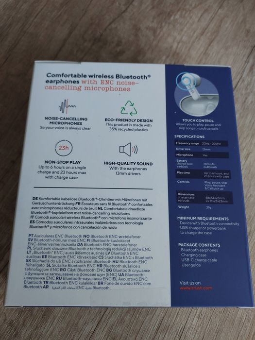 Słuchawki bezprzewodowe Douszne