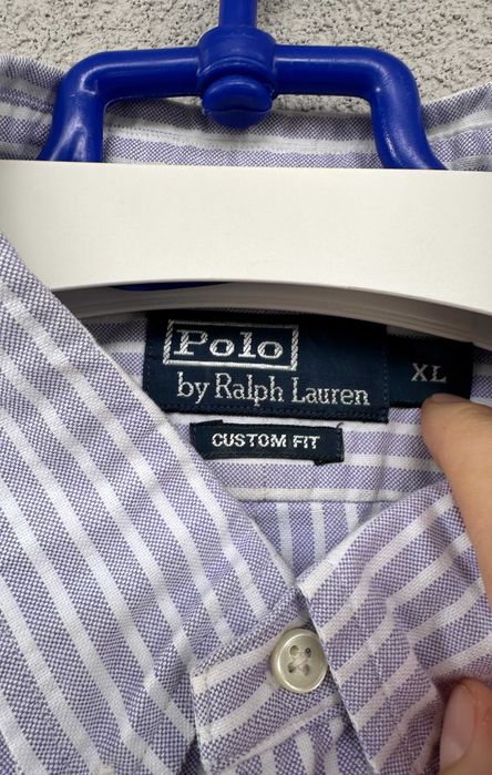 Koszula Polo Ralph Lauren Oxford męska w paski elegancka r. XL