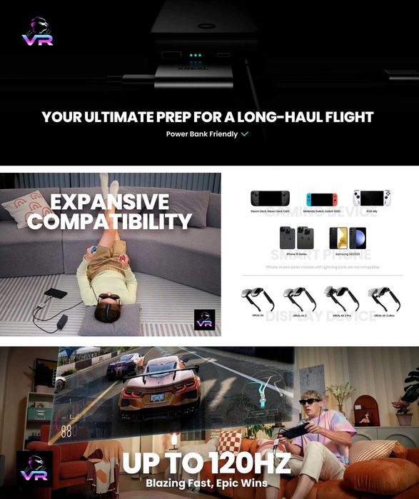 ‼️ XREAL Hub (2-in-1) Charging Adapte 45W (DeX, Switch, Steam Deck)