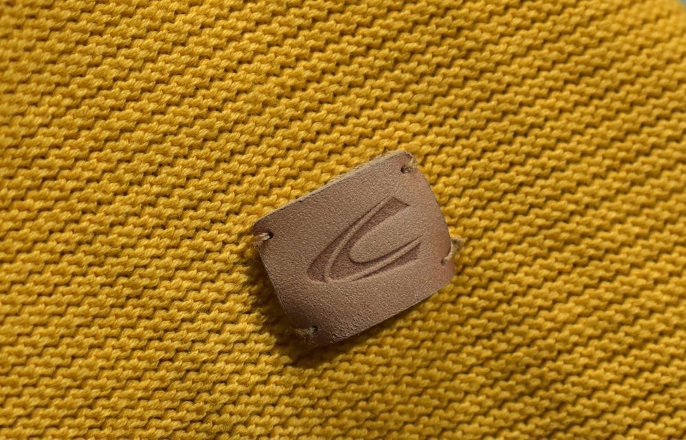 Camel Active Garment Dyed Żółty Bawełniany Sweter Męski Xl
