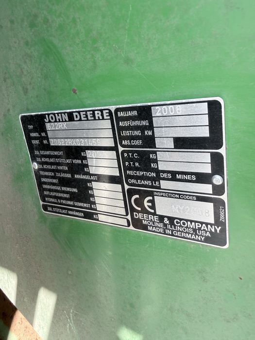 Жатка John Deere 622R  X + ріпаковий стіл.