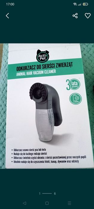 Szczotka/ odkurzacz do sierści psa / kota