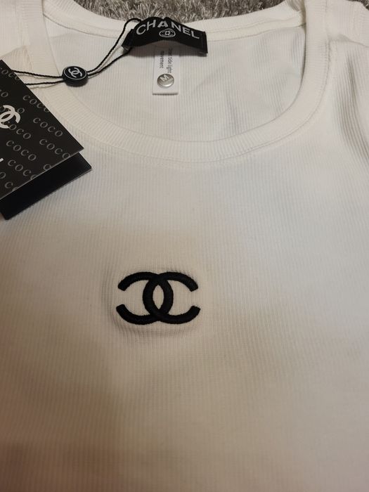 Майка в рубчик chanel, L