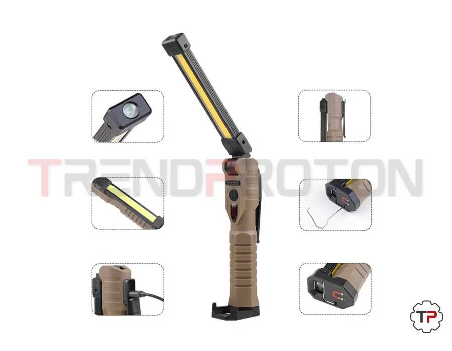 Luz de Trabalho c/ Base Magnética