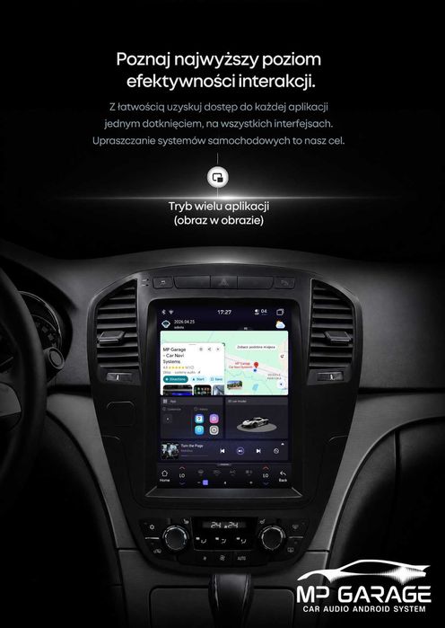 Opel Insignia Radio Android 14 Tesla Style CarPlay Android Auto 4G LTE GPS WiFi QLED DSP