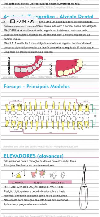 Fichas de estudo Medicina Dentaria  – material completo em PDF