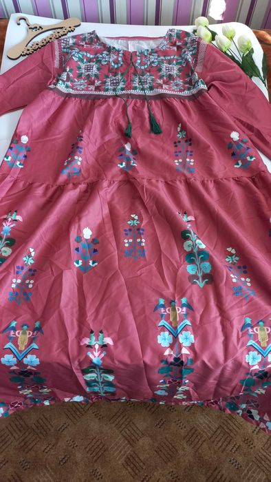 Довга сукня вишиванка 54 56 розмір нова