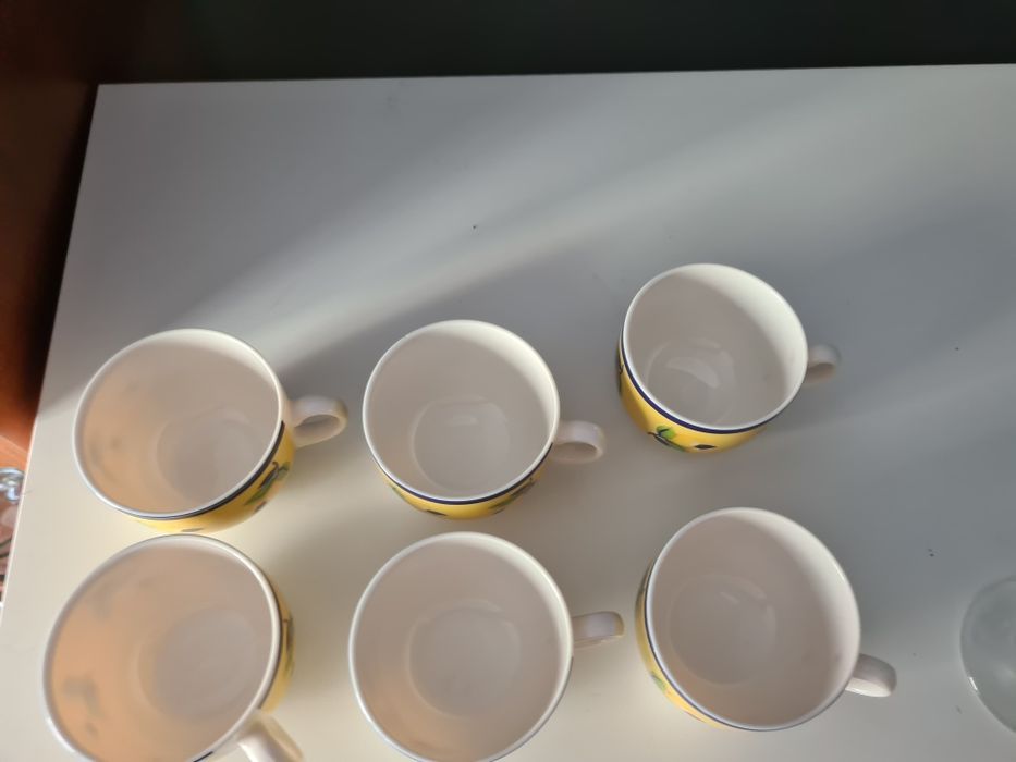 6 filiżanek francuskich Luminarc Zest made in France szkło hartowane