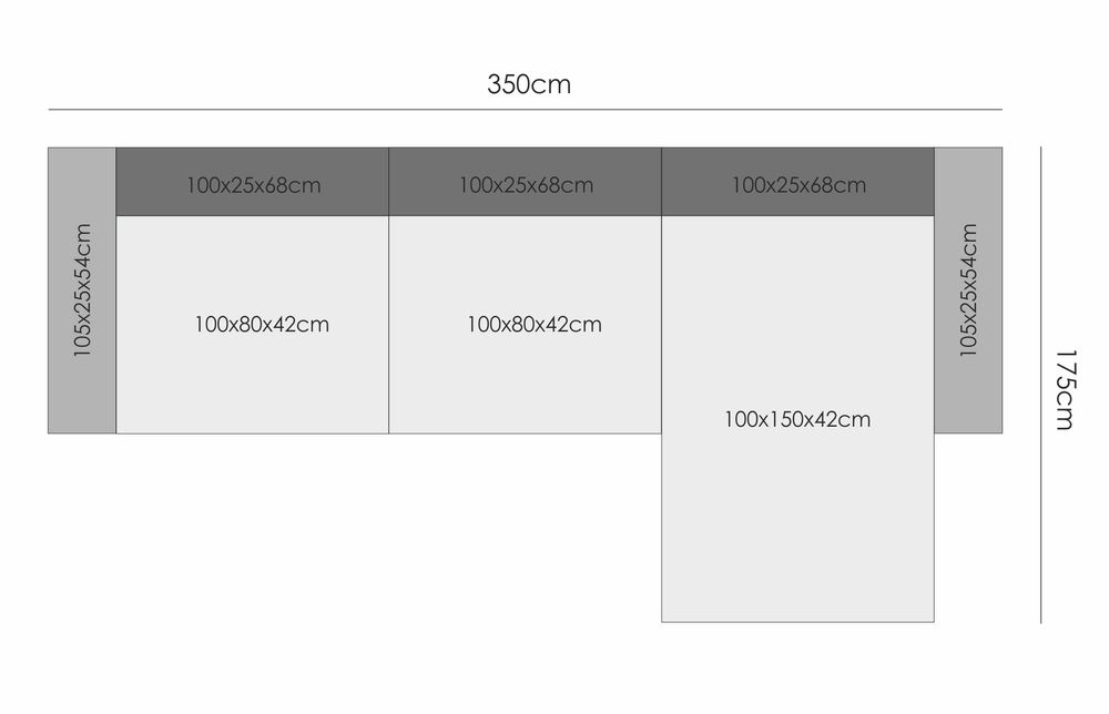 Диван Peanut 350cm